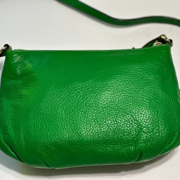 Michael Kors Crossbody Bag Green Pebbled Leather – Pre-Owned in Good Condition - Picture 9 of 16